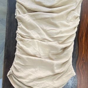 Michael Stars tube top ONE SIZE cream tan